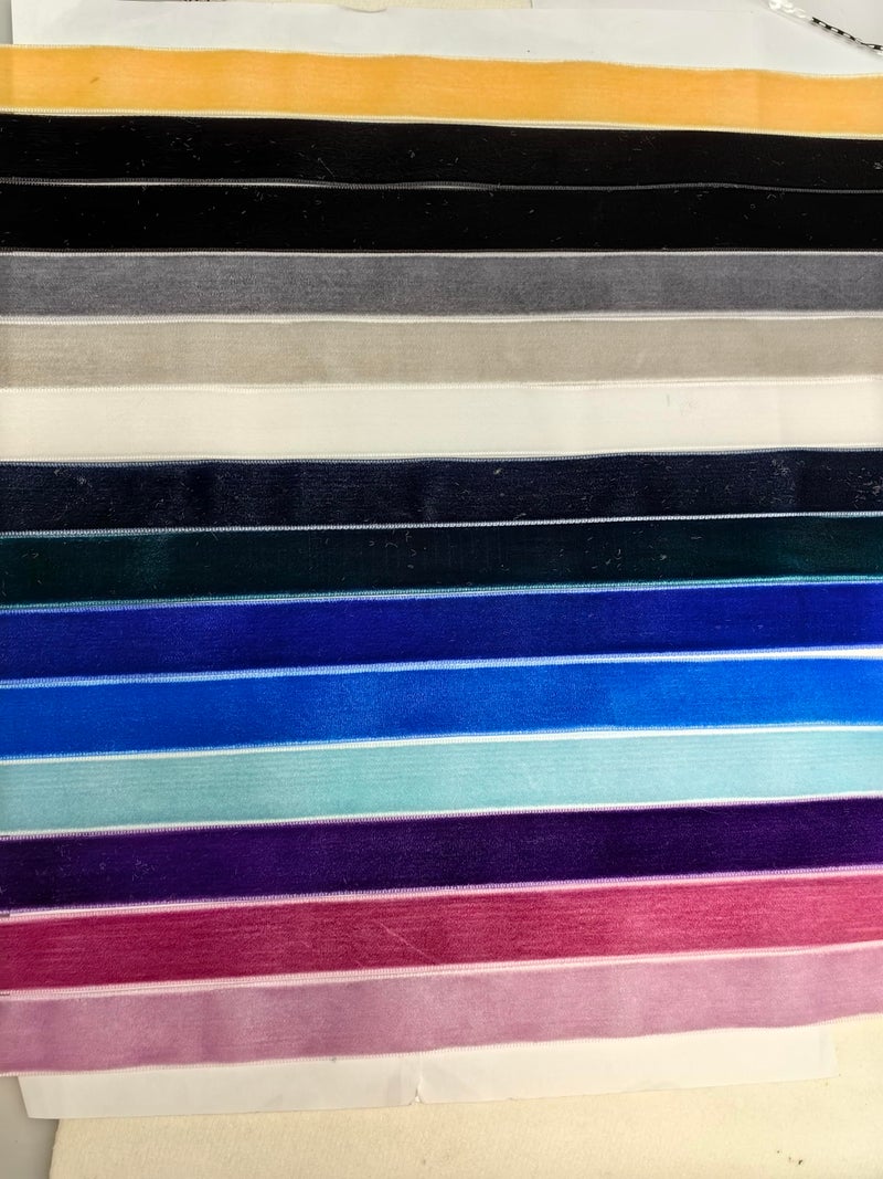Chenkou Craft شينكو كرافت شريط مخمل 30 ياردة 3/4" إجمالي 30 لون متنوع بالجملة (متعدد الألوان، 3/4" (20 مم)) - Image 5