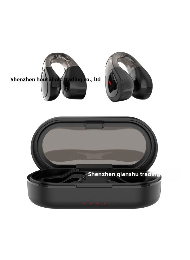 Generic - Q60,Wireless Headset, TWS Clip-on Wireless Bluetooth Headset, USB Type-C-Colour:Black - Image 1
