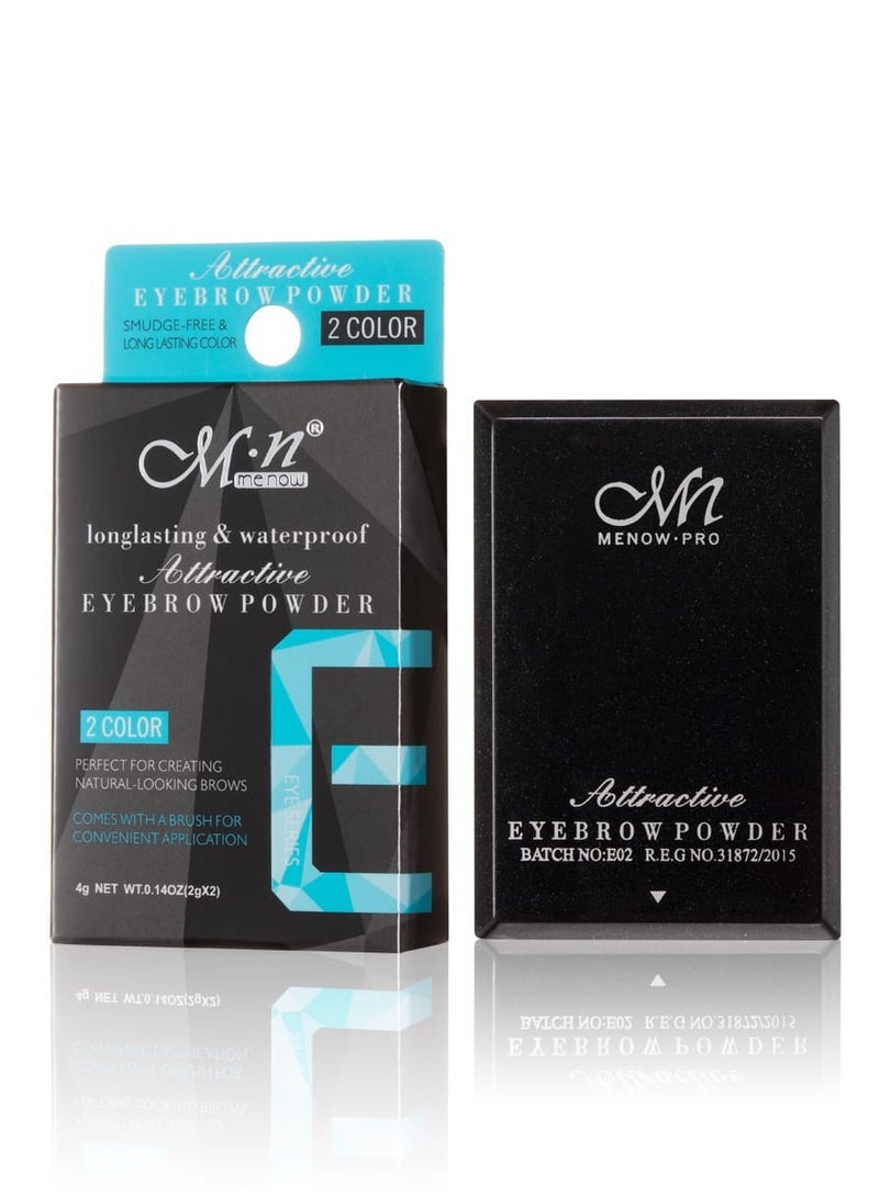 Mn MENOW Longlasting & Waterproof Eyebrow Powder - B - 4g