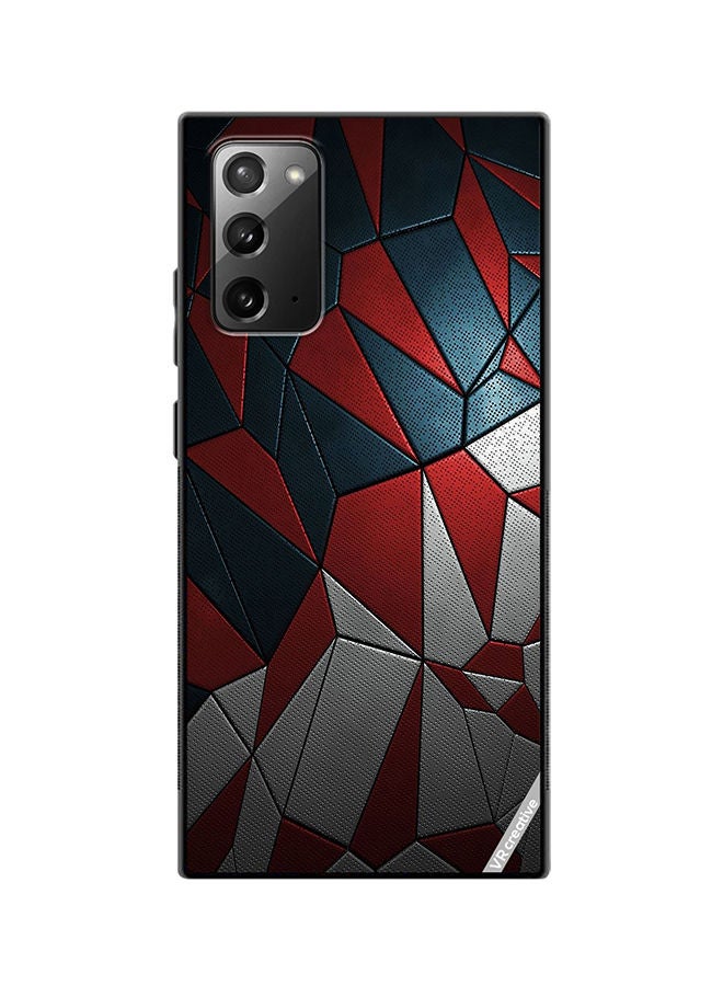 VR CREATIVE Protective Case Cover For Samsung Galaxy Note20 5G Abstract Design Multicolour - Image 1