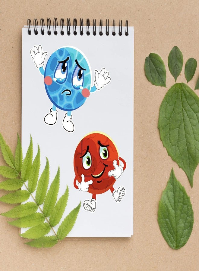 T-Antrix 24 Pieces Make Your Own Planet Stickers Make A Face Stickers for Kids Toddlers with Planets Solar System DIY Craft Kids Party Favor Supplies Crafts - Image 4