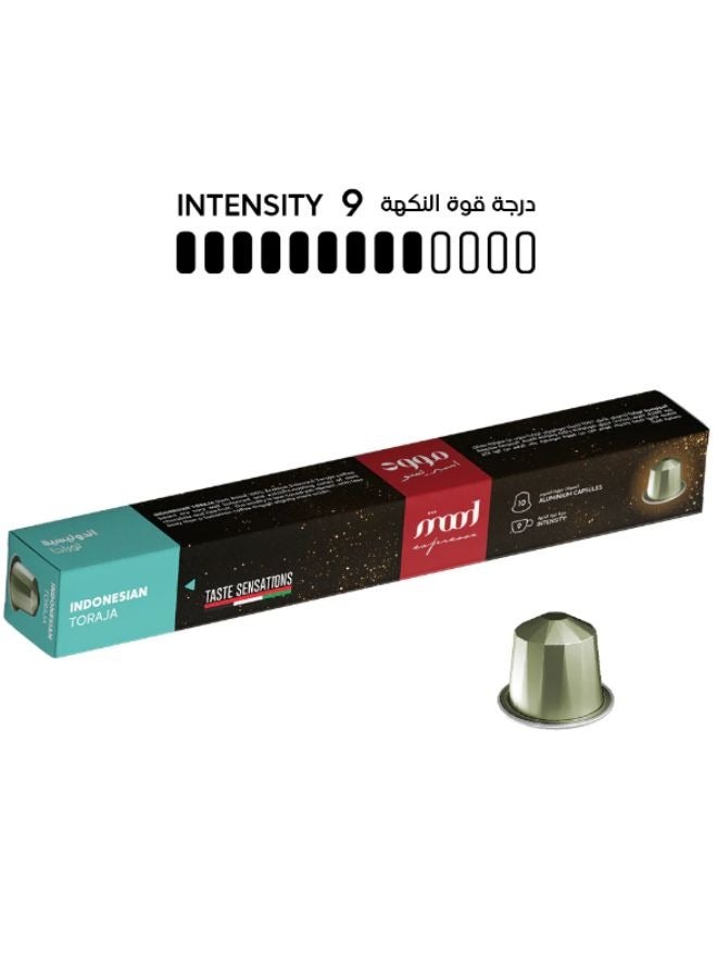 Mood Espresso Nespresso Compatible Aluminium Coffee Capsules - Indonesian Toraja 10 Capsules (52g) - Image 2