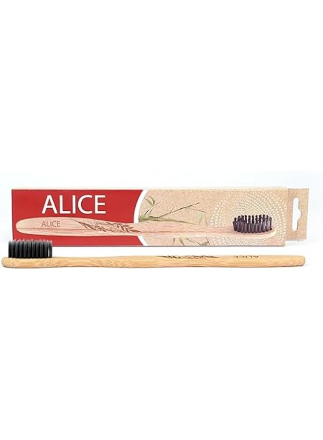 Alice Bamboo Toothbrush With Activated Charcoal - Image 5
