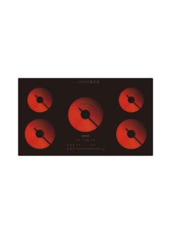 FLEXY 5 Burners Infrared Ceramic Hob – 2000W Each, Overheating & Overflow Protection, Radiation-Free, Auto Shut-Off, Easy-Clean Glass, Universal Pot Compatibility, 2-Year Warranty.