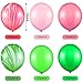 Hsei 60 Pieces 12 Inch Watermelon Balloons Latex Confetti Balloon Pink Red Green Balloons for Summer Fruit Baby Shower Wedding Birthday Party Supplies Movie Party Supplies - Image 2
