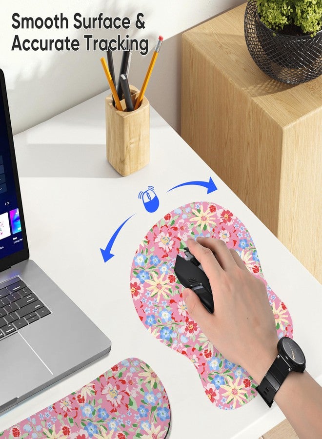 WINTOJO Keyboard Wrist Rest Pad and Mouse Wrist Rest Support Gaming Mouse Pad Ergonomic Gel Memory Foam Set for Computer, Laptop, Office, Pain Relief, Comfortably Typing (KM-42) - Image 4
