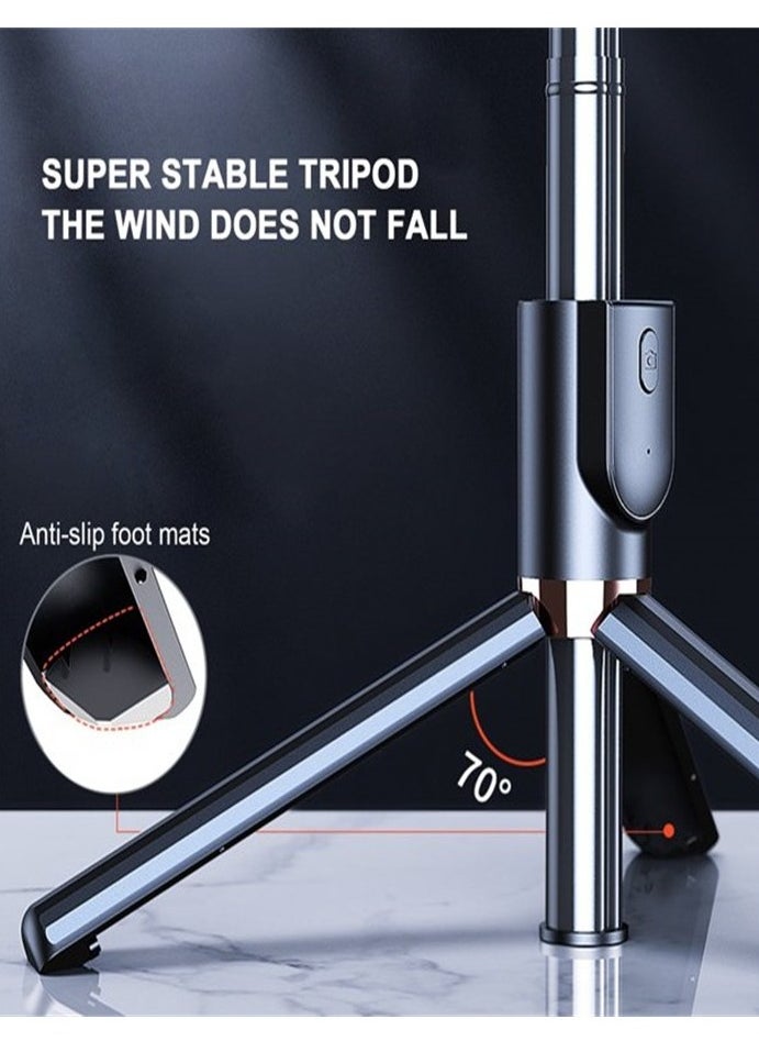 Generic - 4.3 Inch Retractable Selfie Tripod with Bluetooth Remote Control - Image 1