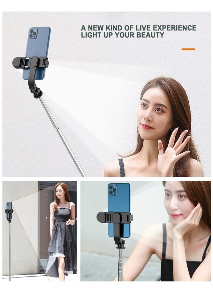 Generic - 4.3 Inch Retractable Selfie Tripod with Bluetooth Remote Control - Image 1