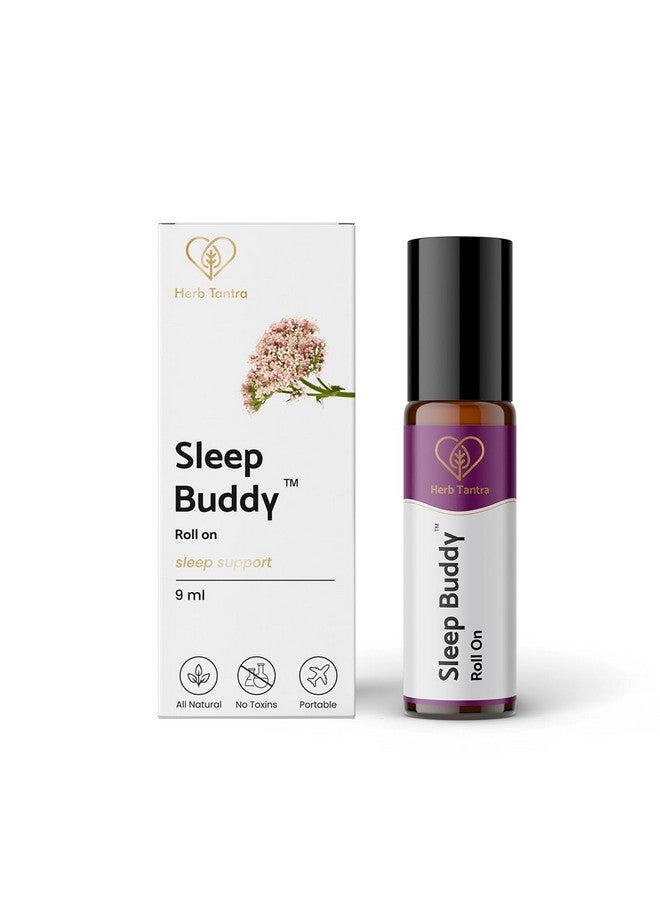 هيرب تانترا Sleep Buddy Insomnia Relief Roll On | يحتوي على البابونج وحشيشة الهر وزيت اللافندر العطري | تخفيف التوتر والاسترخاء | نقي وطبيعي بنسبة 100% | سهل الاستخدام | عبوة 9 مل من قطعة واحدة - Image 1