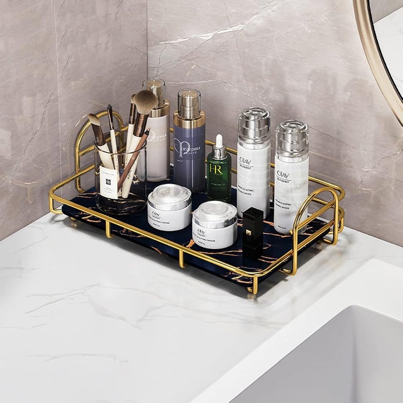 IBAMA Storage Basket Organizers Shelf Bathroom Storage Shampoo Soap Makeup Storage Rack Holder Bathroom Organizer (1 layer-black) - Image 1