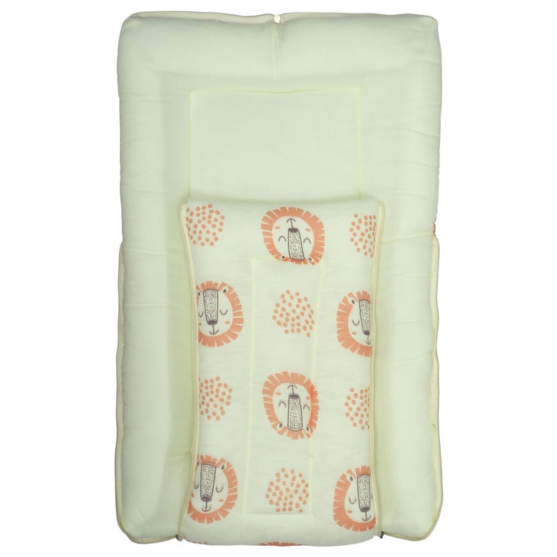 1ST STEP 100% Muslin Cotton 3 in 1 Baby Bed, Sleeping Bag & Carry Nest, Cotton Baby Bedding for New Born & Infant, Portable Bassinet, for Baby Carrying & Sleeping, Unisex Baby Sleeping Bed (YLLION) - Image 5