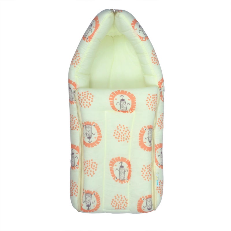 1ST STEP 100% Muslin Cotton 3 in 1 Baby Bed, Sleeping Bag & Carry Nest, Cotton Baby Bedding for New Born & Infant, Portable Bassinet, for Baby Carrying & Sleeping, Unisex Baby Sleeping Bed (YLLION) - Image 1