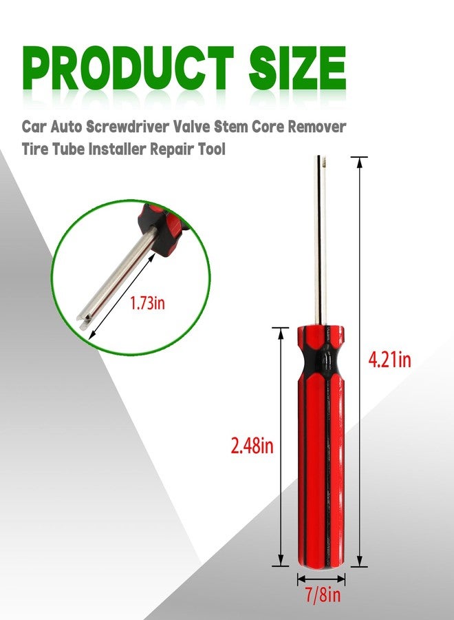 Yunnergo 10Pcs Car Auto Screwdriver Valve Stem Core Remover Tire Tube Installer Repair Tool - Image 4