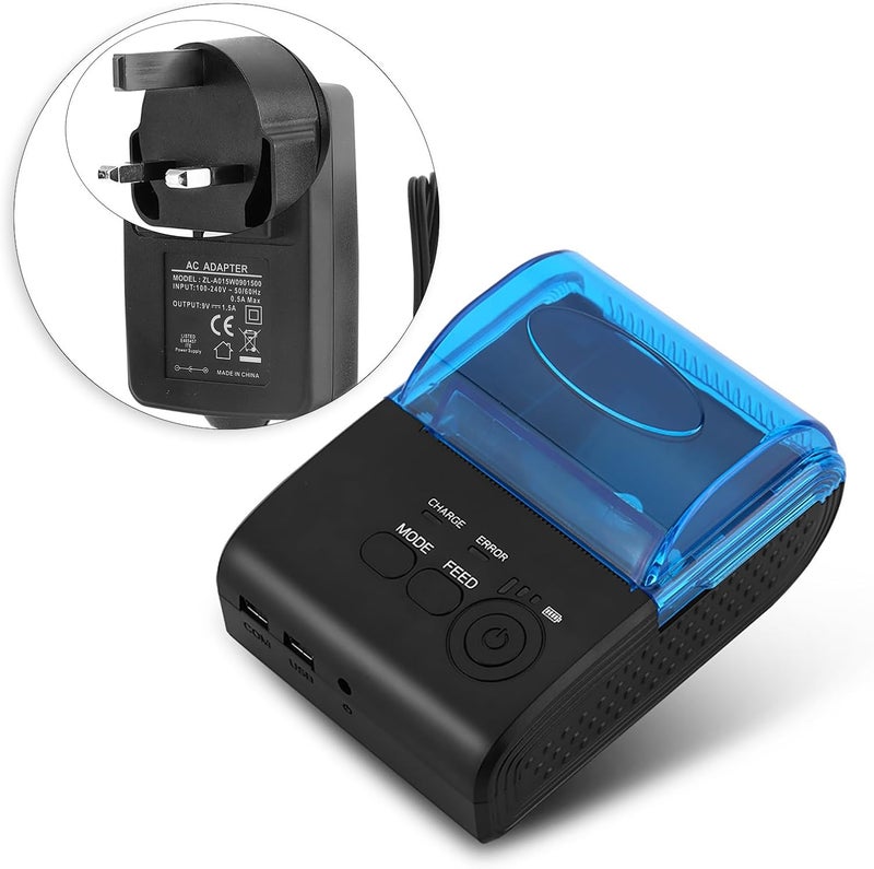 GOWENIC Bluetooth 4.0 Thermal Receipt Printer, Portable 58mm Shipping Label Printer with Auto Sleep and Auto for / 2000/7 / / 8/10 / Vista/Linux/Android (US) - Image 2