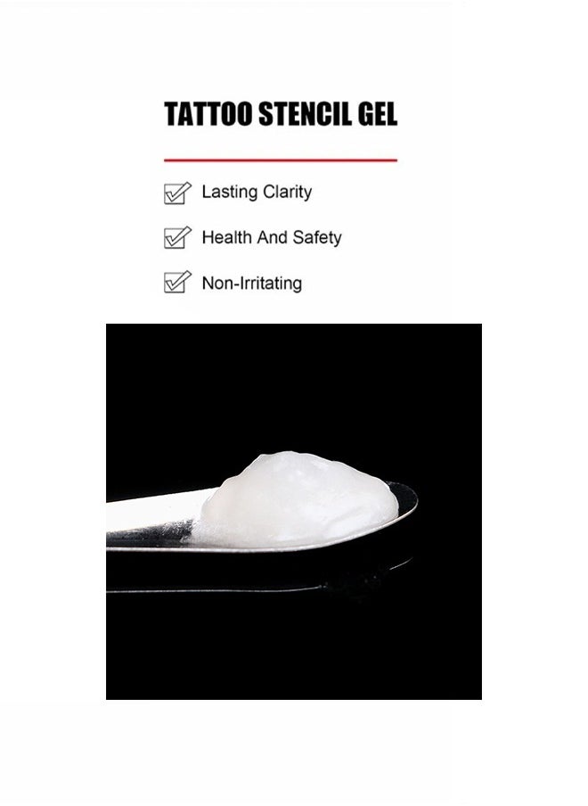 AI Stencil Stuff -Tattoo Setncil Gel,Template Base Paste Semi-permanent Tattoo Transfer Paste Transfer Paste Suitable for Transfer Paper Machine Tattoo Supplies Accessories 30ML  - Image 3