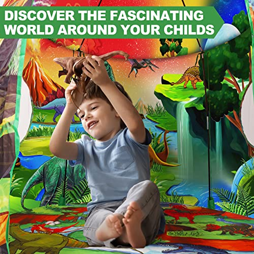 WillingHeart Dinosaur Kids Play Tent Boys Girls Indoor Outdoor Pop Up Tents Foldable Toddler Baby Playhouse Child Playroom Children's Pretend Party Toy Fort House Birthday Gift Camping Games Supplies - Image 5