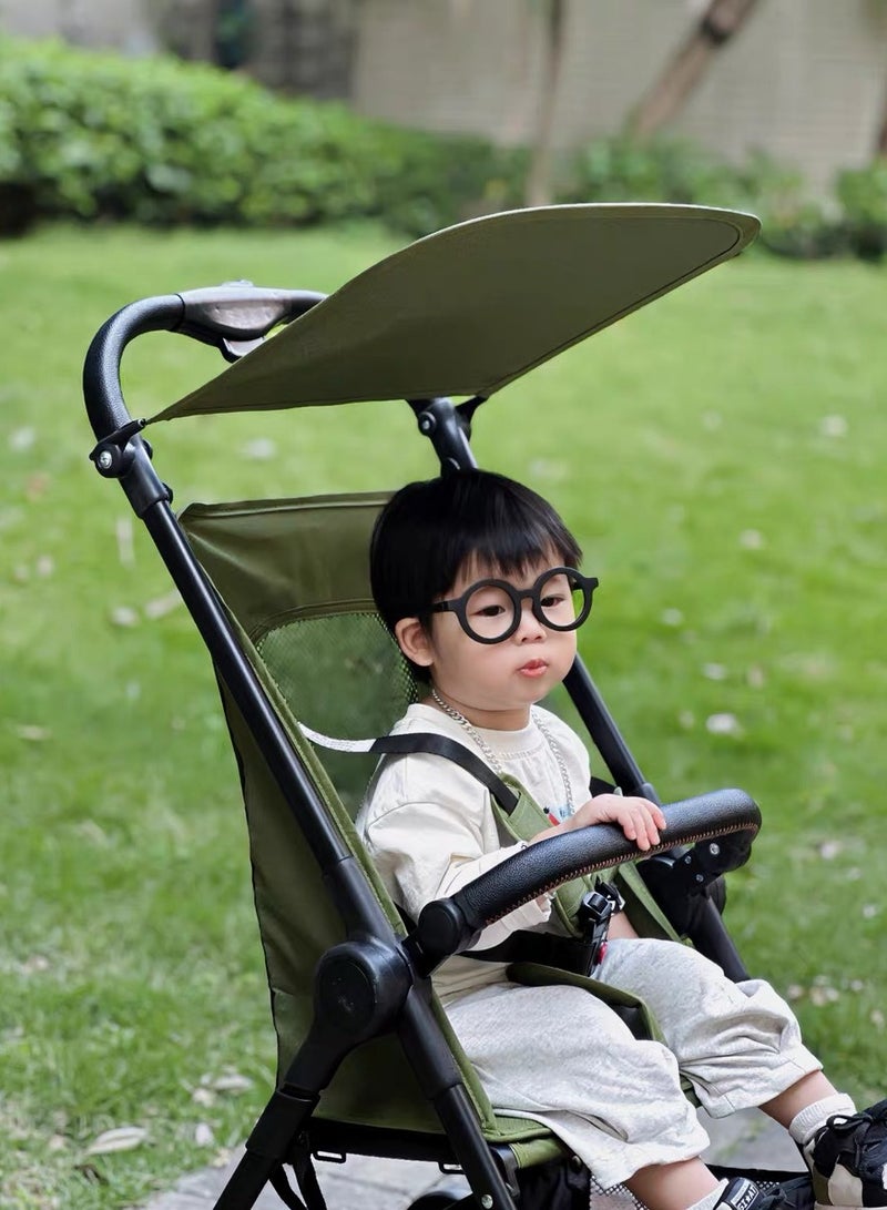 أنا أحب الأطفال عربة طفل ، عربة طفل ، عربة طفل طائرة المدمجة ، عربة طفل مع حزام الأمان ، 1-6-year-old الساحلية عربة طفل ، يد واحدة قابلة للطي(أخضر) - Image 3
