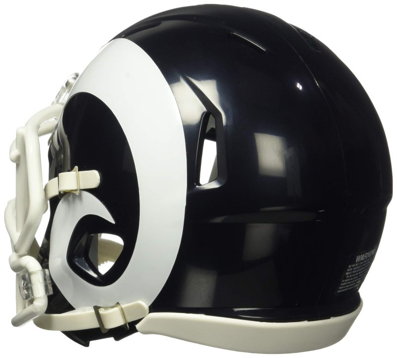 Riddell خوذة كرة القدم المصغرة ريدل NFL لوس أنجلوس رامز، بيضاء، متوسطة - Image 2