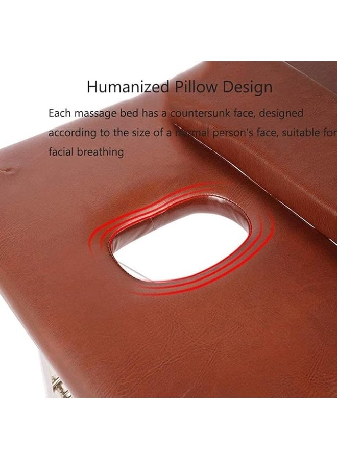 DUNISO Portable Massage Bed,2-Section Foldable Massage Tables,SPA Bed with Stainless Steel Fram,Strong Load-Bearing Capacity,Sturdy and Durable,for SPA Salon Tattoo Massage Therapeutic Treatment,180*60*65CM - Image 2