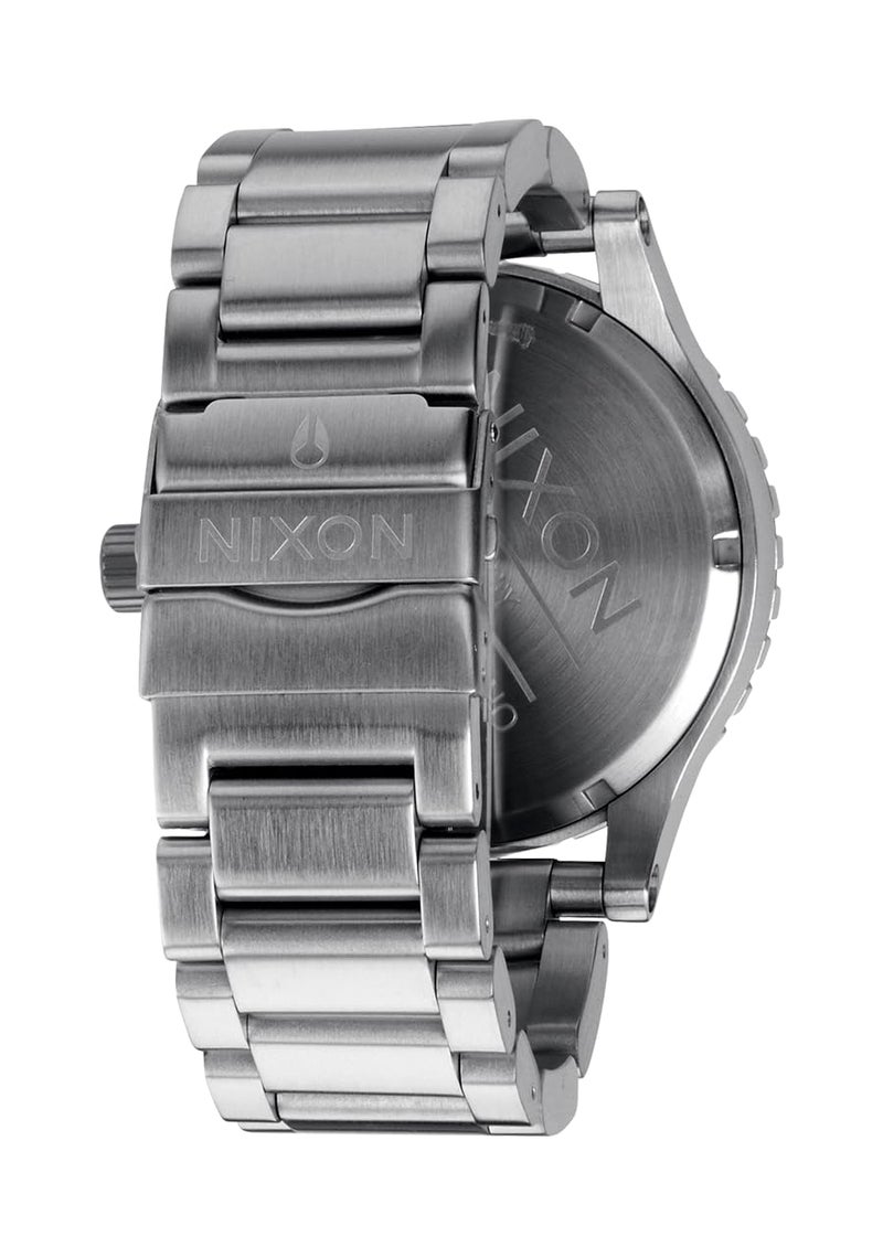 NIXON 51-30 Chrono A1389-300m Water Resistant Men's Analog Fashion Watch (51mm Watch Face, 25mm Stainless Steel Band) - Silver/Turquoise - Image 4