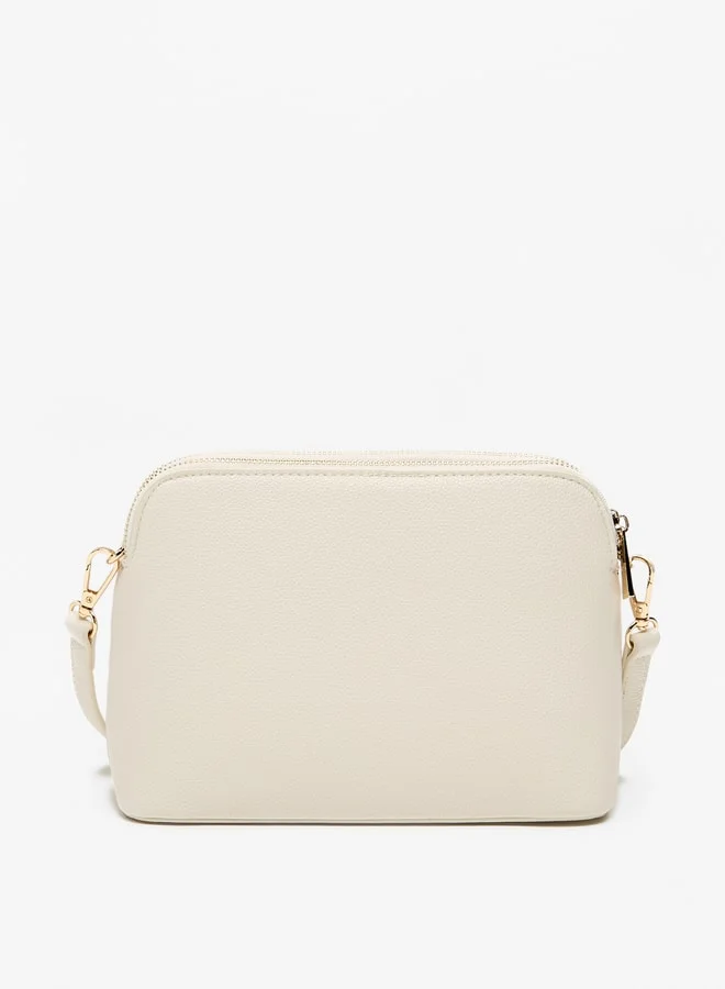 Flora Bella By Shoexpress Women Quilted Crossbody Bag with Zip Closure