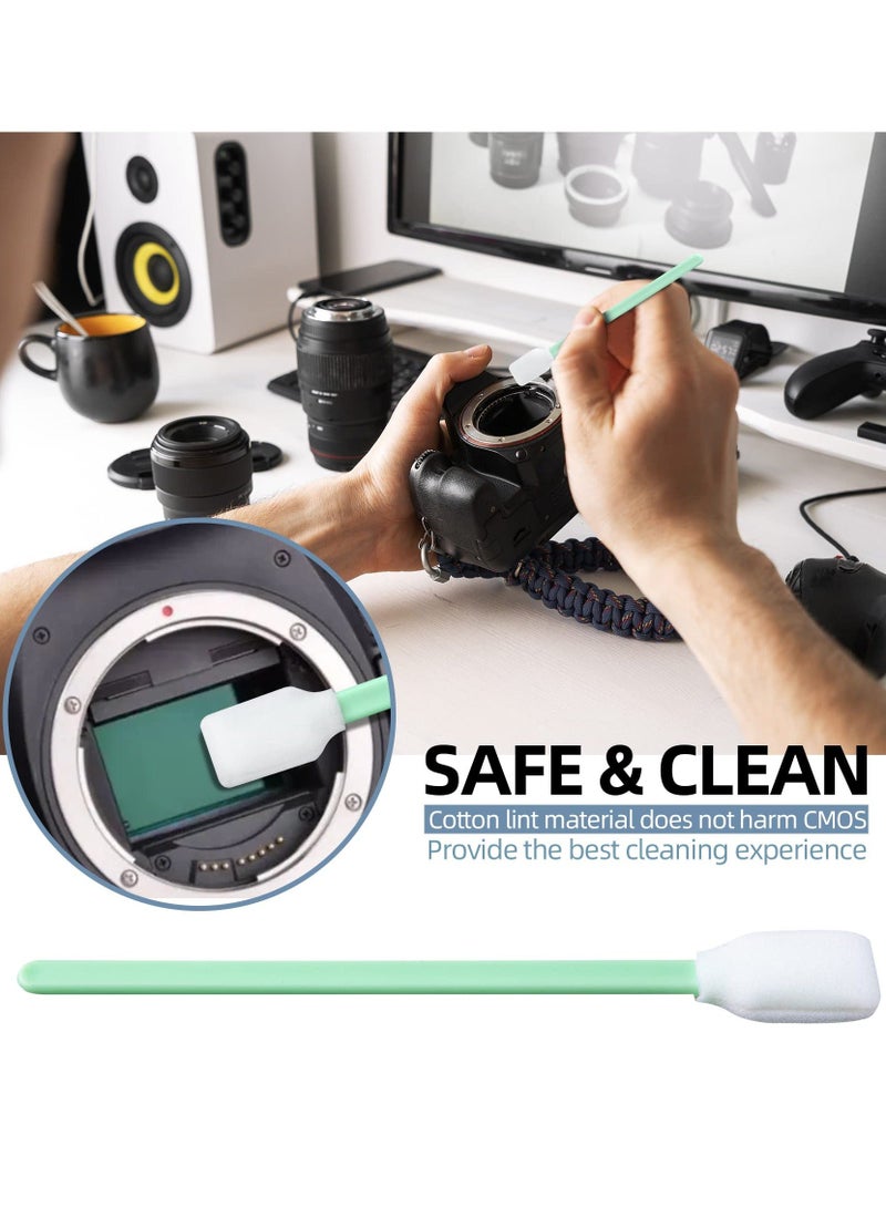 Y&D SYOSI Foam Cleaning Swabs, Lint-Free Swabs Tips Sponge Stick for Inkjet Printer, Camera, Optical Lens, and Electronics (100pcs) - Image 3