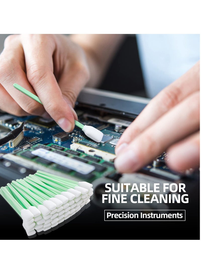 Y&D SYOSI Foam Cleaning Swabs, Lint-Free Swabs Tips Sponge Stick for Inkjet Printer, Camera, Optical Lens, and Electronics (100pcs) - Image 4