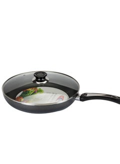 KAWASHI Aluminium Non-stick Opera Frypan With Glass Lid Black 30CM  - Image 2