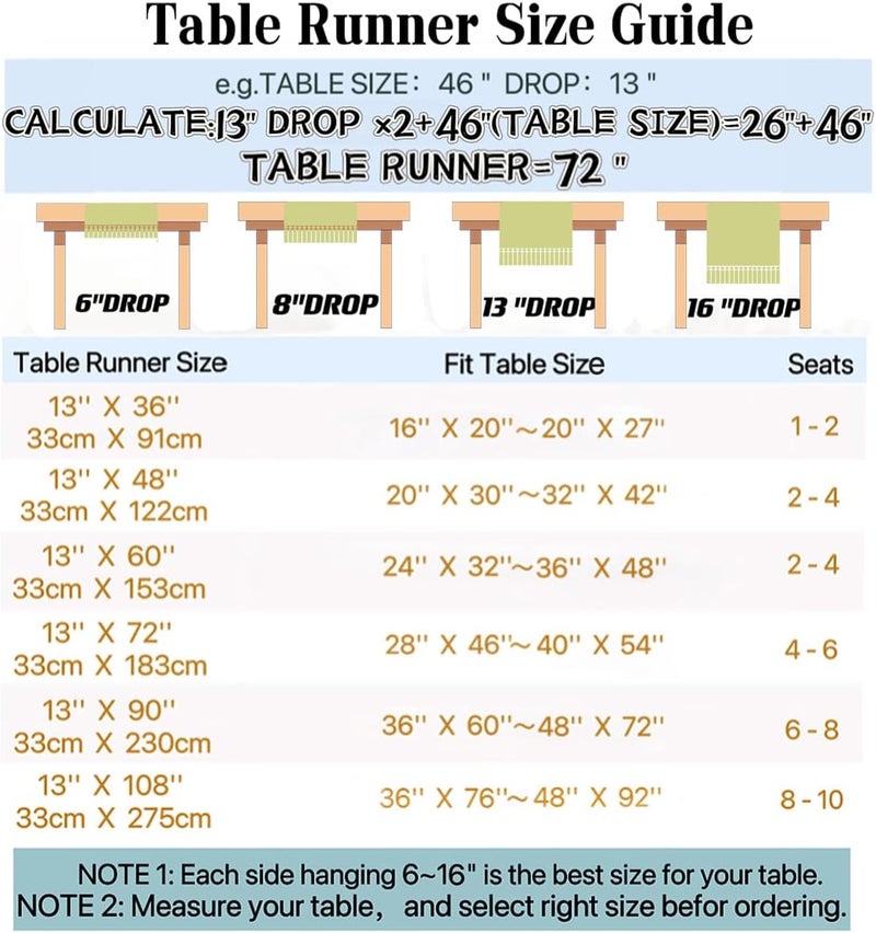 Rustic Linen Table Runner - 72 Inches Long with Hand-Tassels for Dining Room and Party Decor (White, 13"脳72") - Image 4