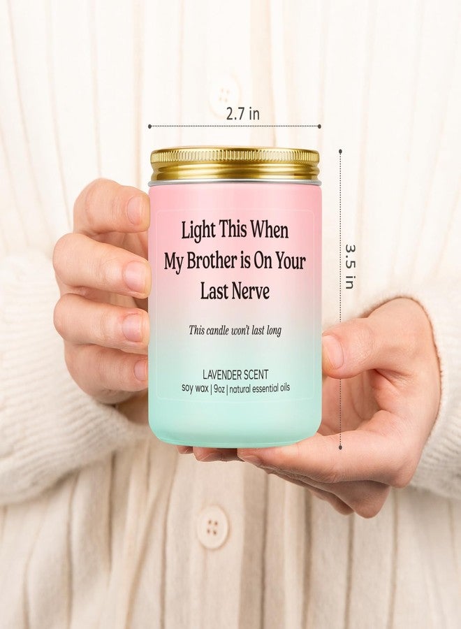 LEADO Scented Candle - Sister in Law Gifts - Funny Bridal Shower, Wedding, Mothers Day, Birthday Gifts for Sister in Law, Brother, Brothers Girlfriend, Bride - Happy Birthday Present Ideas for SIL - Image 4