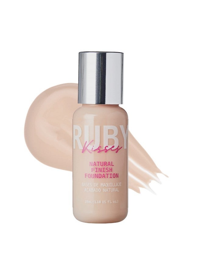 Ruby Kisses Liquid Foundation Medium Coverage Lightweight Natural Finish Face Makeup For All Skin Type Korean Makeup (Fair Ivory) - Image 1