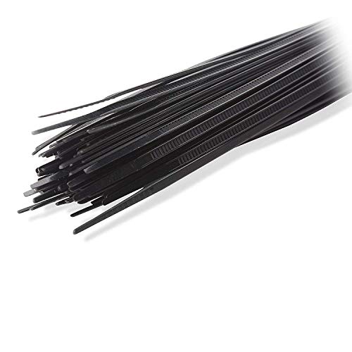 SCHOFIC Cable Zip Ties Heavy Duty 158 MM [Size 6.0 INCH], Ultra Strong Plastic [Polyamide] Wire Ties with 49 Pounds Tensile Strength, Nylon Tie Wraps with 3.6 MM Width (100, BLACK) - Image 3