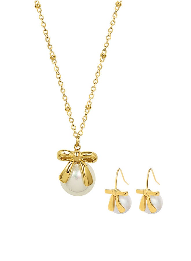 Lee Cooper Women's Jewellery Set ( Necklace+Earrings) - LC.S.01263.110  - Image 1