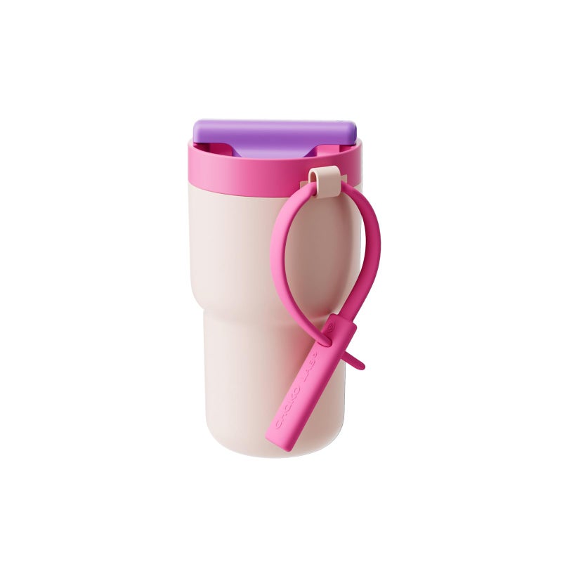 CHAKO LAB Stainless Steel Insulated Water Bottle with Two Drinking Ways | Twist Tumbler BPA-Free Leak-Proof | 17 oz Bottle with Ceramic coating | Rose - Image 1