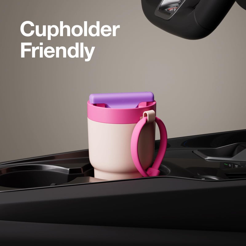 CHAKO LAB Stainless Steel Insulated Water Bottle with Two Drinking Ways | Twist Tumbler BPA-Free Leak-Proof | 17 oz Bottle with Ceramic coating | Rose - Image 4