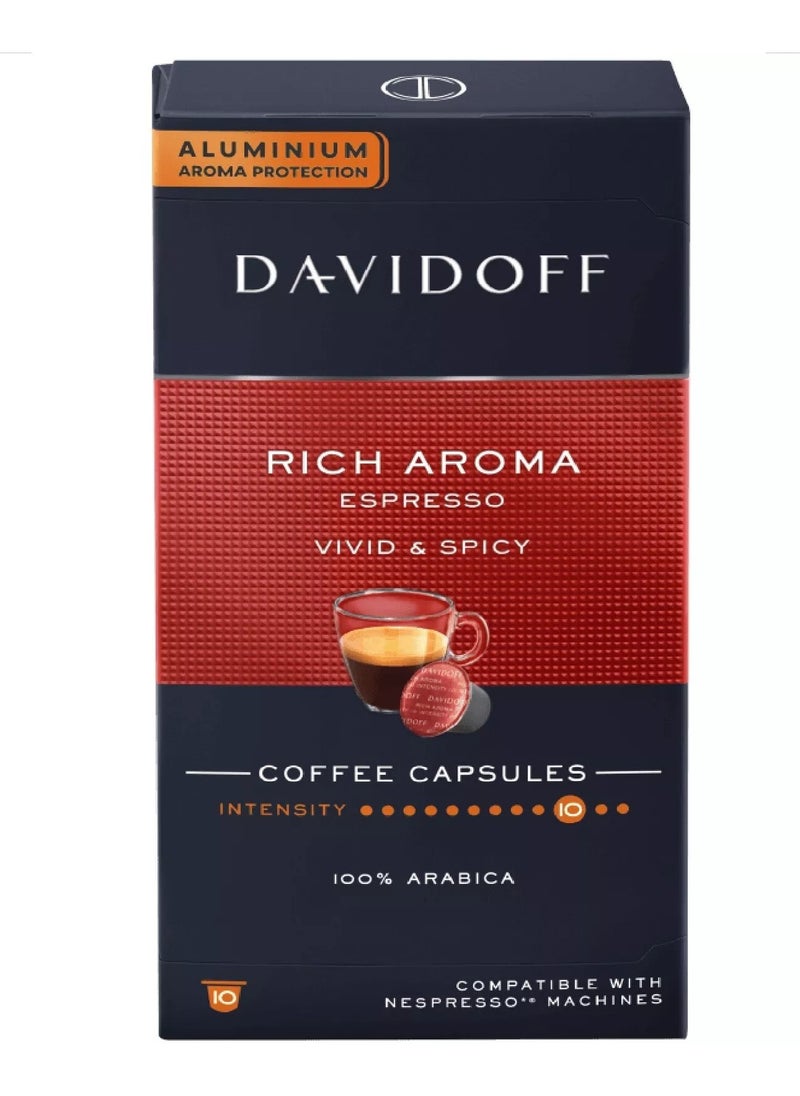 Davidoff DAVIDOFF RICH AROMA Espresso Coffee Capsules 2 packs (20 capsules)  - Image 5