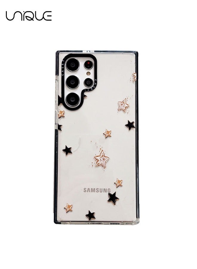 Unique Compatible with Samsung Galaxy S23 Ultra Case, Lucky Star Case, Simple Phone Case, Clear Phone Case , TPU Slim Shockproof Case - Image 1
