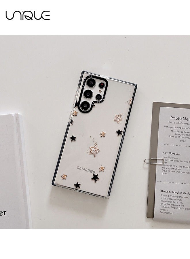 Unique Compatible with Samsung Galaxy S23 Ultra Case, Lucky Star Case, Simple Phone Case, Clear Phone Case , TPU Slim Shockproof Case - Image 3