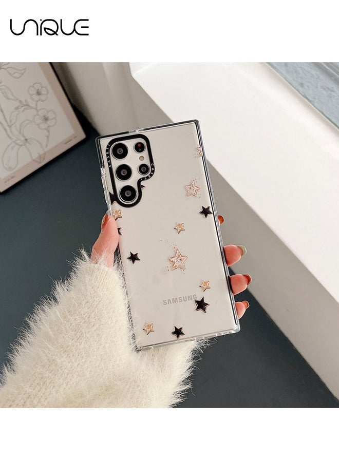 Unique Compatible with Samsung Galaxy S23 Ultra Case, Lucky Star Case, Simple Phone Case, Clear Phone Case , TPU Slim Shockproof Case - Image 4