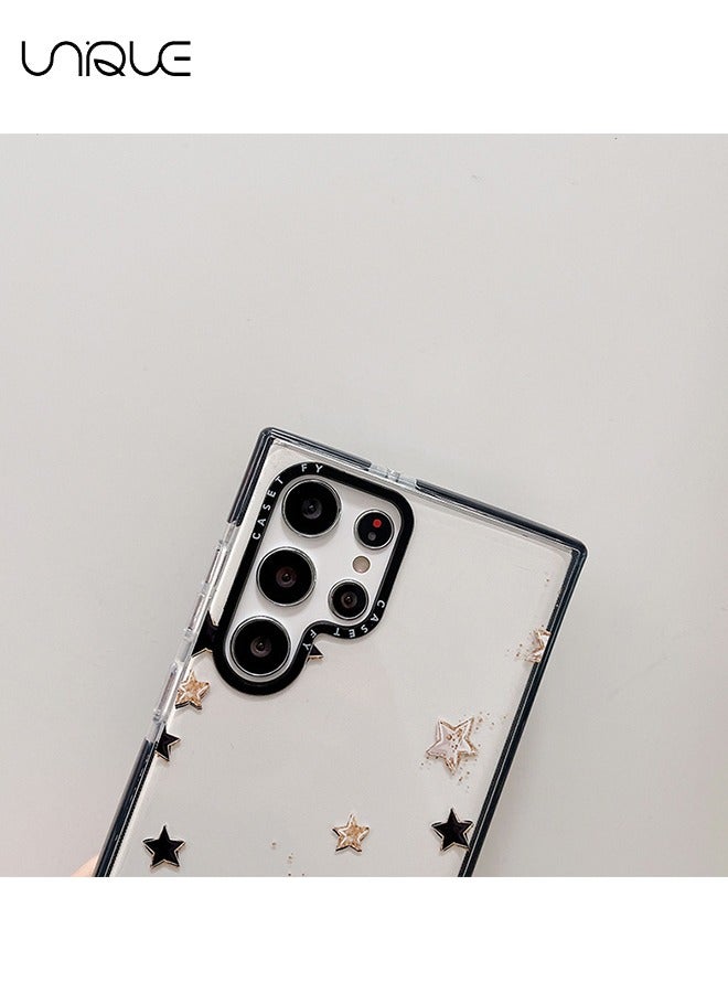 Unique Compatible with Samsung Galaxy S23 Ultra Case, Lucky Star Case, Simple Phone Case, Clear Phone Case , TPU Slim Shockproof Case - Image 2