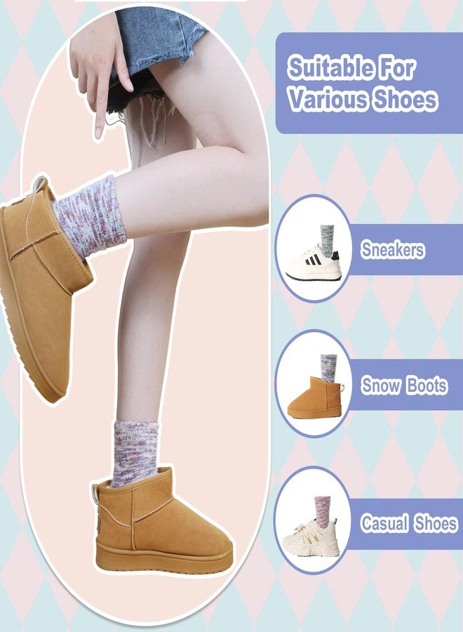 ICEIVY Womens Fuzzy Socks Thick Soft Warm Winter Fluffy Cozy Cabin 5 Packs Casual Home Sleep Socks with Gifts Box (US, Numeric, 5, 9, Regular, Regular, Multicolor-DMDR) - Image 4