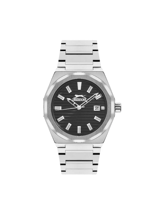 سلازنجر Slazenger Men 's Multi Function  Black Dial Color Watch-SL.9.2143.1.01