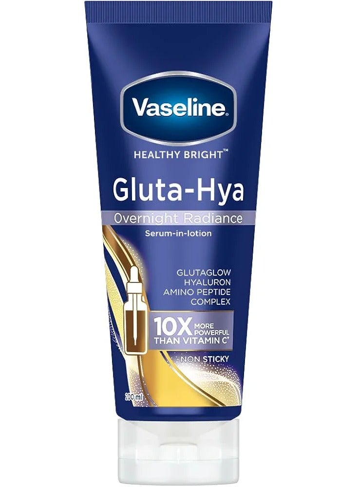 Vaseline Vaseline Gluta Hya Overnight Radiance Serum In Lotion, 200 ml - Image 1