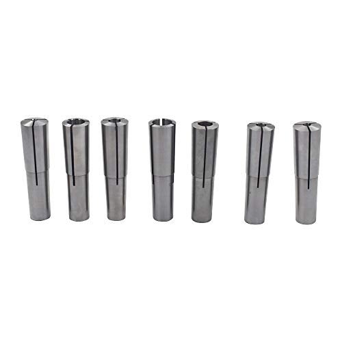 findmall 7Pcs #2 MT Collet Set 1/8" - 1/2" 2MT MT2 3/16 1/4 3/8 Round Chuck - Image 3