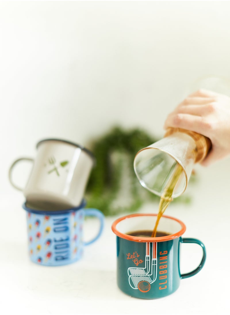 GENTLEMEN'S HARDWARE Enamel Mug - Ace of Sapces 17 fl.oz/500 ml - Image 1