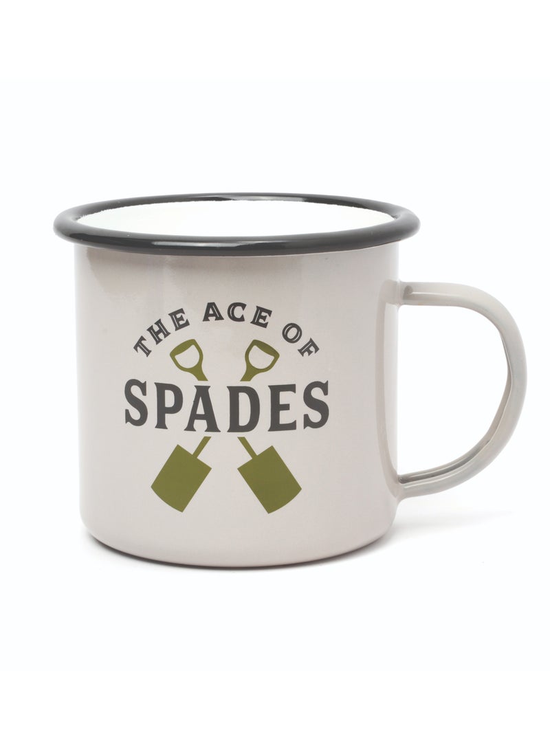 GENTLEMEN'S HARDWARE Enamel Mug - Ace of Sapces 17 fl.oz/500 ml - Image 3