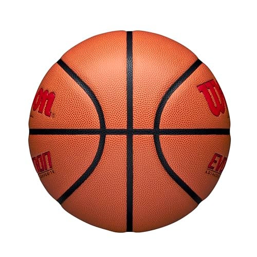 Wilson Evolution Game Basketball, Scarlet, Intermediate Size - 28.5" - Image 3