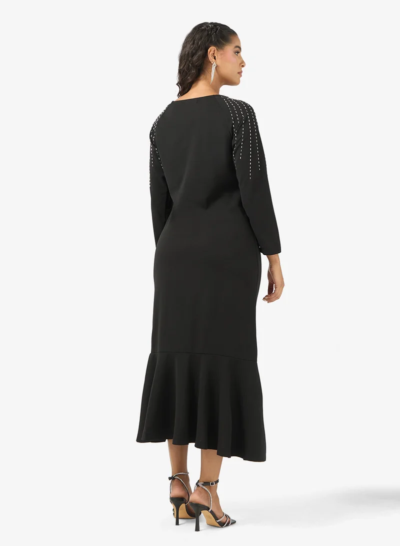 Khizana A-line Dress With Embellishment