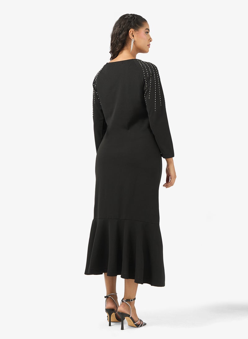 Khizana A-line Dress With Embellishment - Image 2