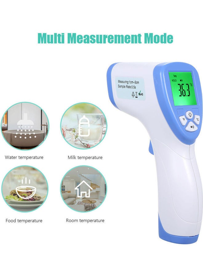نيبمينينت ميزان قياس حرارة رقمي للجبهة بدون تلامس يعمل بالأشعة تحت الحمراء مع شاشة LCD بإضاءة خلفية - Image 5